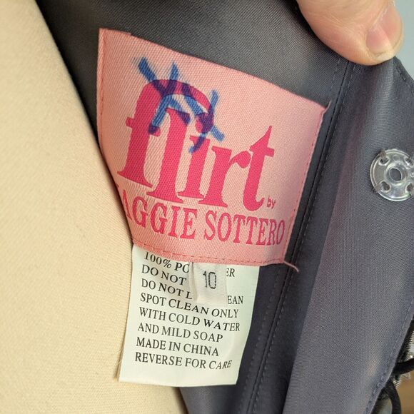 Vintage Flirt Prom Dress Maxi Gown 10 Silver Gray Y2K Corset Fairy Goth Glam - Picture 10 of 15